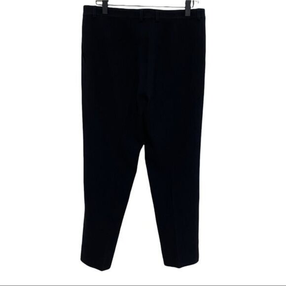 St. John Black Mid Rise Dress Pants Size 4 - Picture 3 of 9